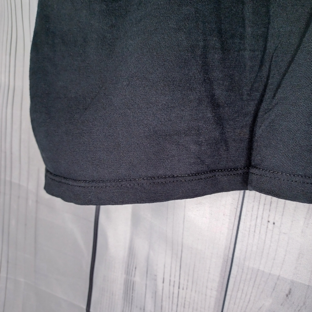 Zara Black V-Neck relaxed short-sleeve casual boxy effortless cropped top - Picture 7 of 12